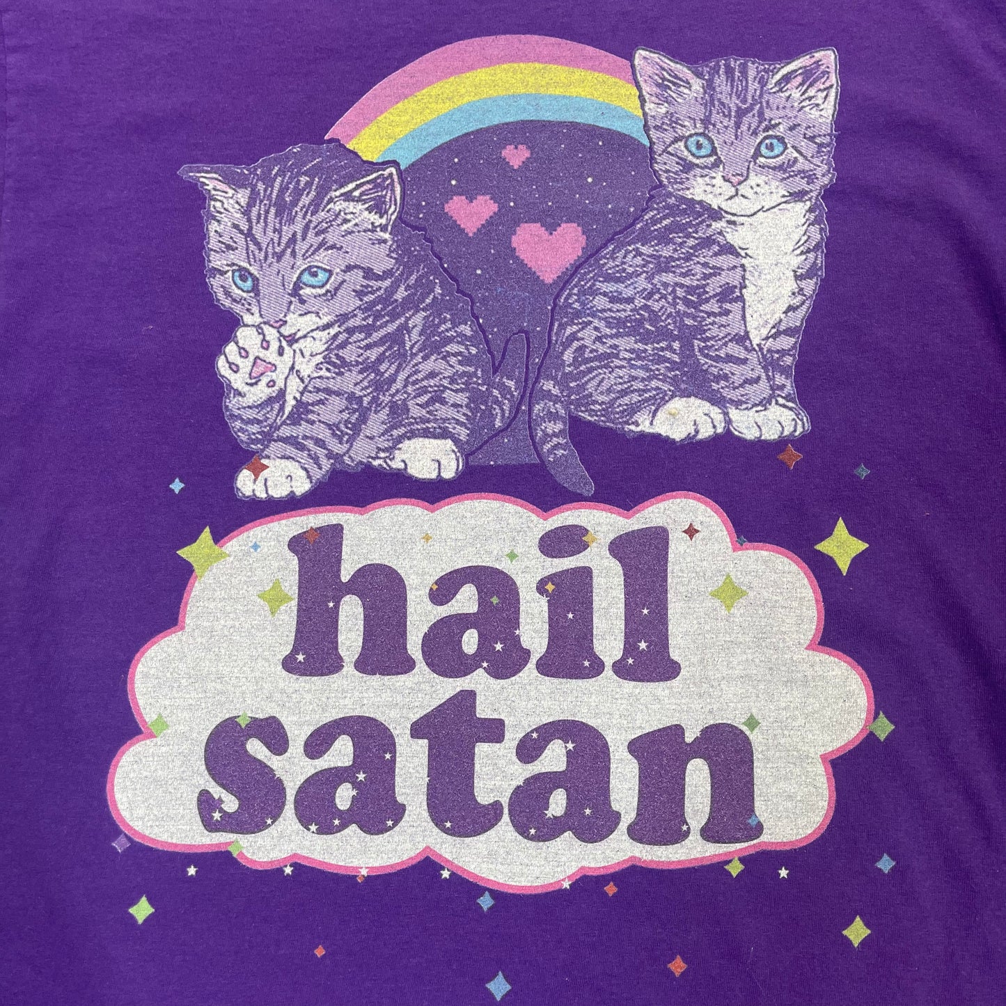 THRIFTED “HAIL SATAN” T-SHIRT