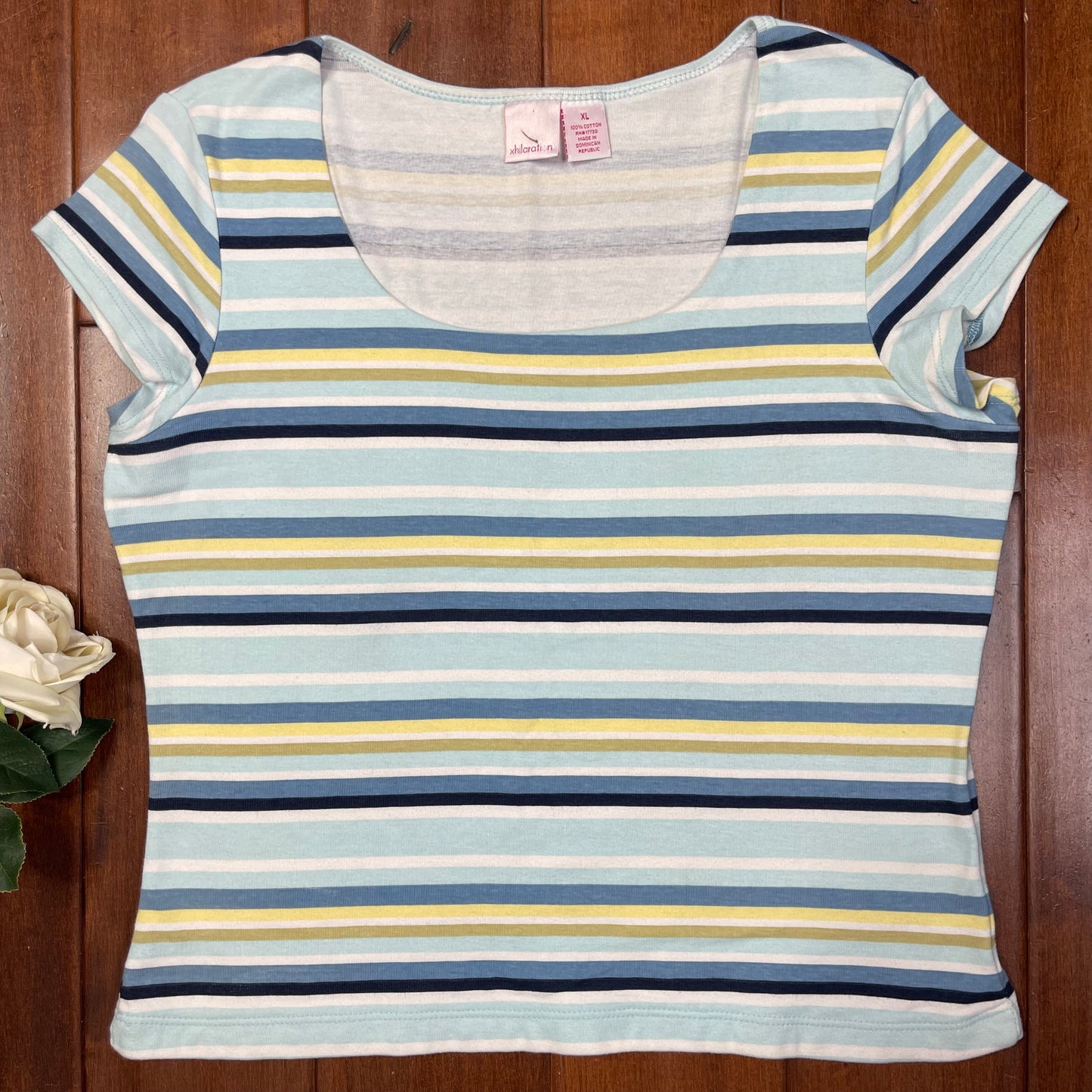 VINTAGE Y2K STRIPED TEE