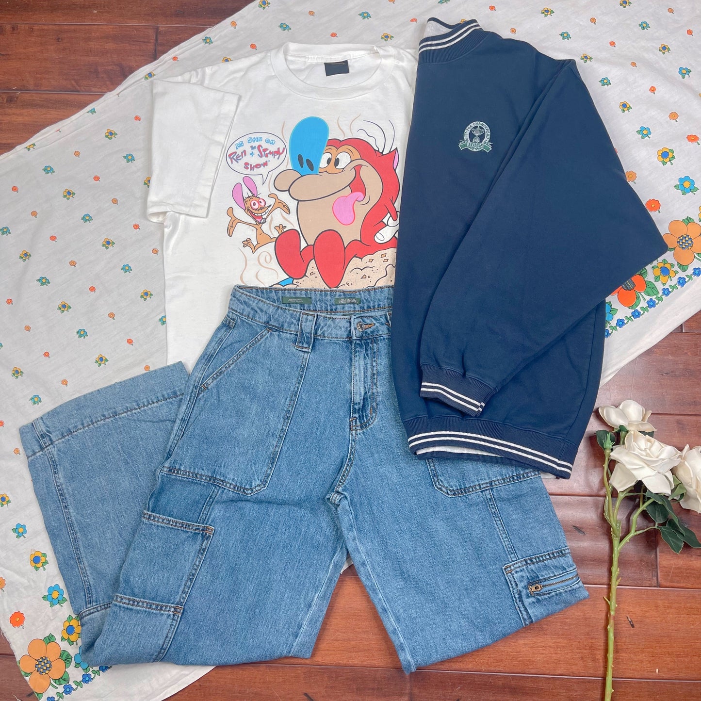 THRIFTED CARGO JEANS