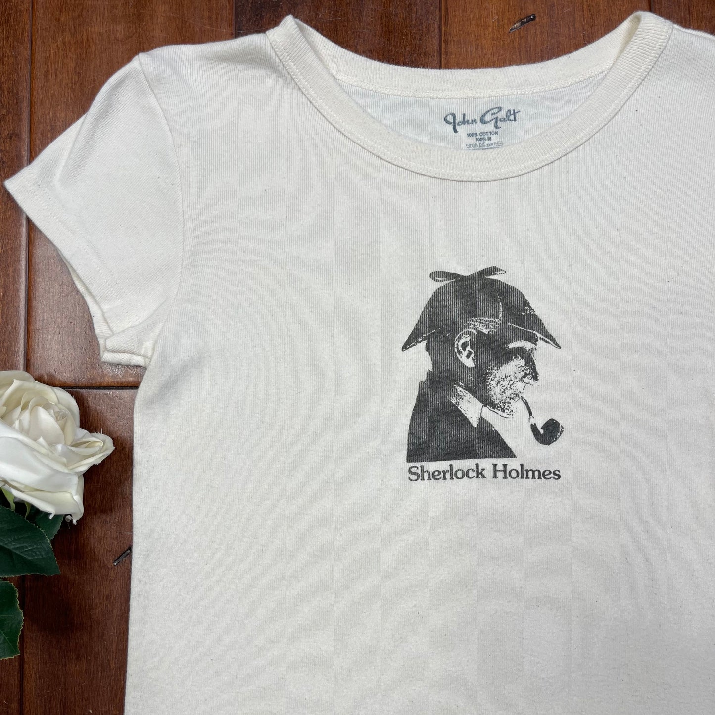 THRIFTED SHERLOCK HOLMES BRANDY MELVILLE TEE
