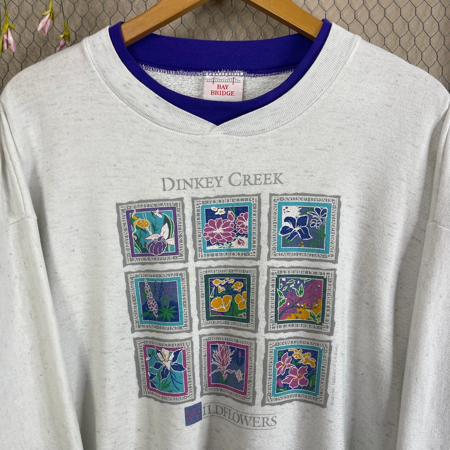 VINTAGE 80’S “DINKEY CREEK WILDFLOWERS” CREWNECK SWEATER