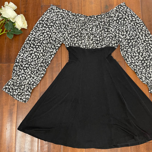 Vintage 90’s Carina Off-The-Shoulder Mini Dress