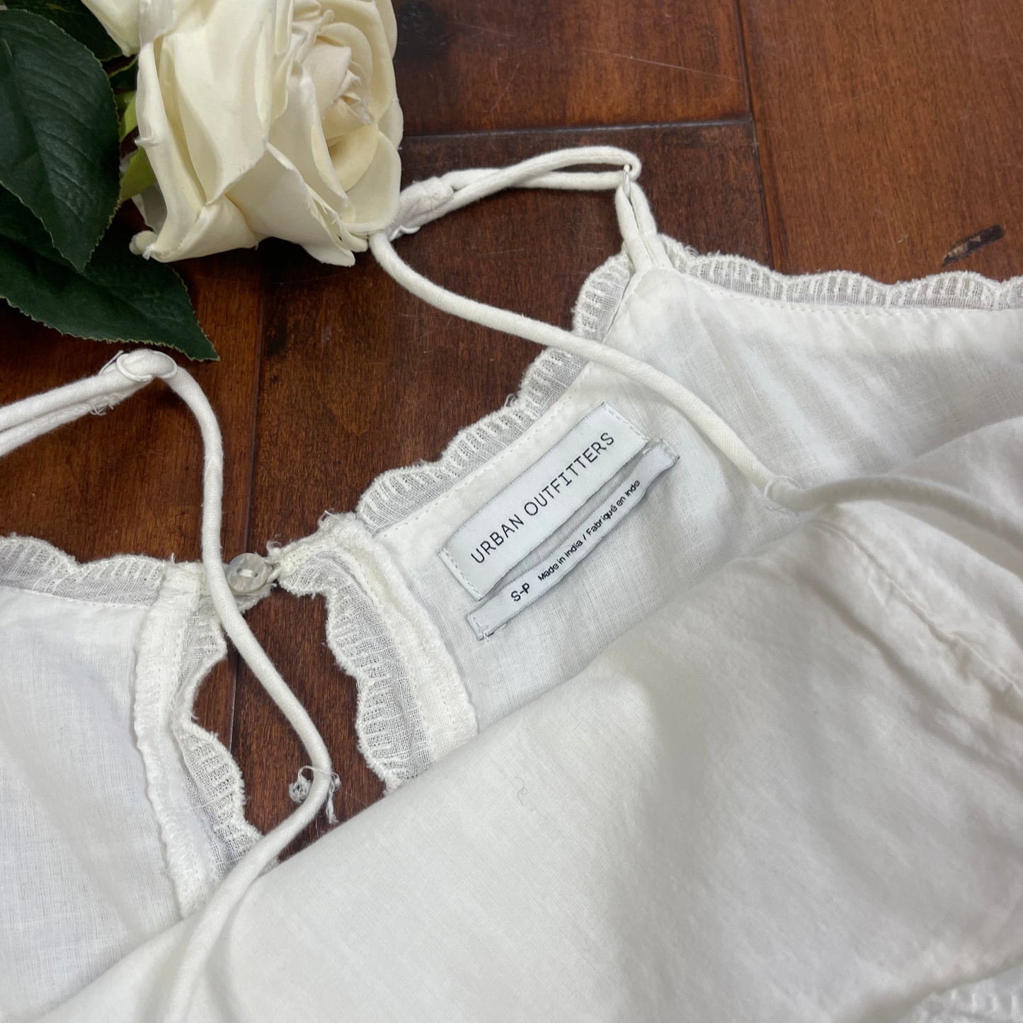 THRIFTED UO WHITE DRESS
