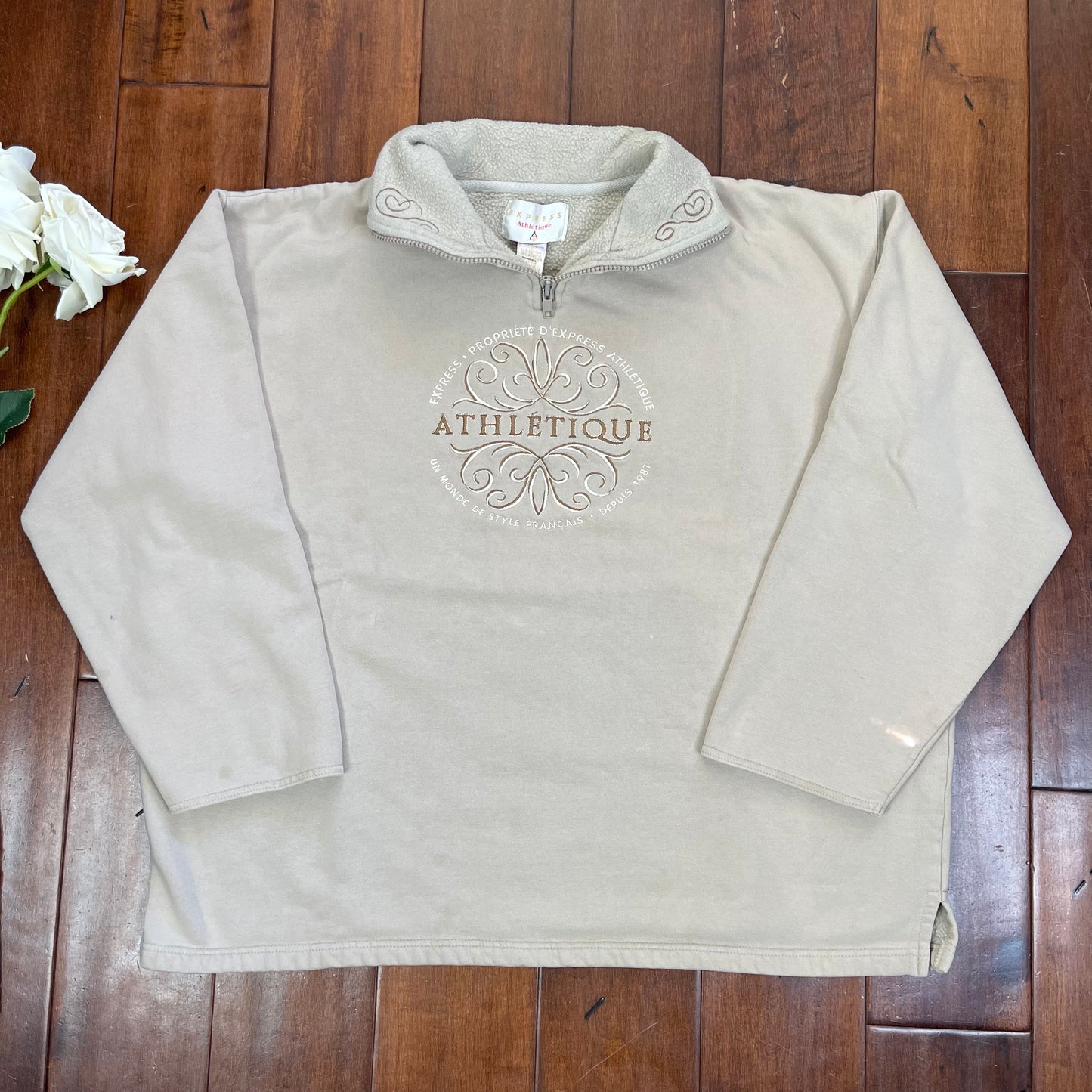 VINTAGE 90’S “ATHLÉTIQUE” POLO SWEATER