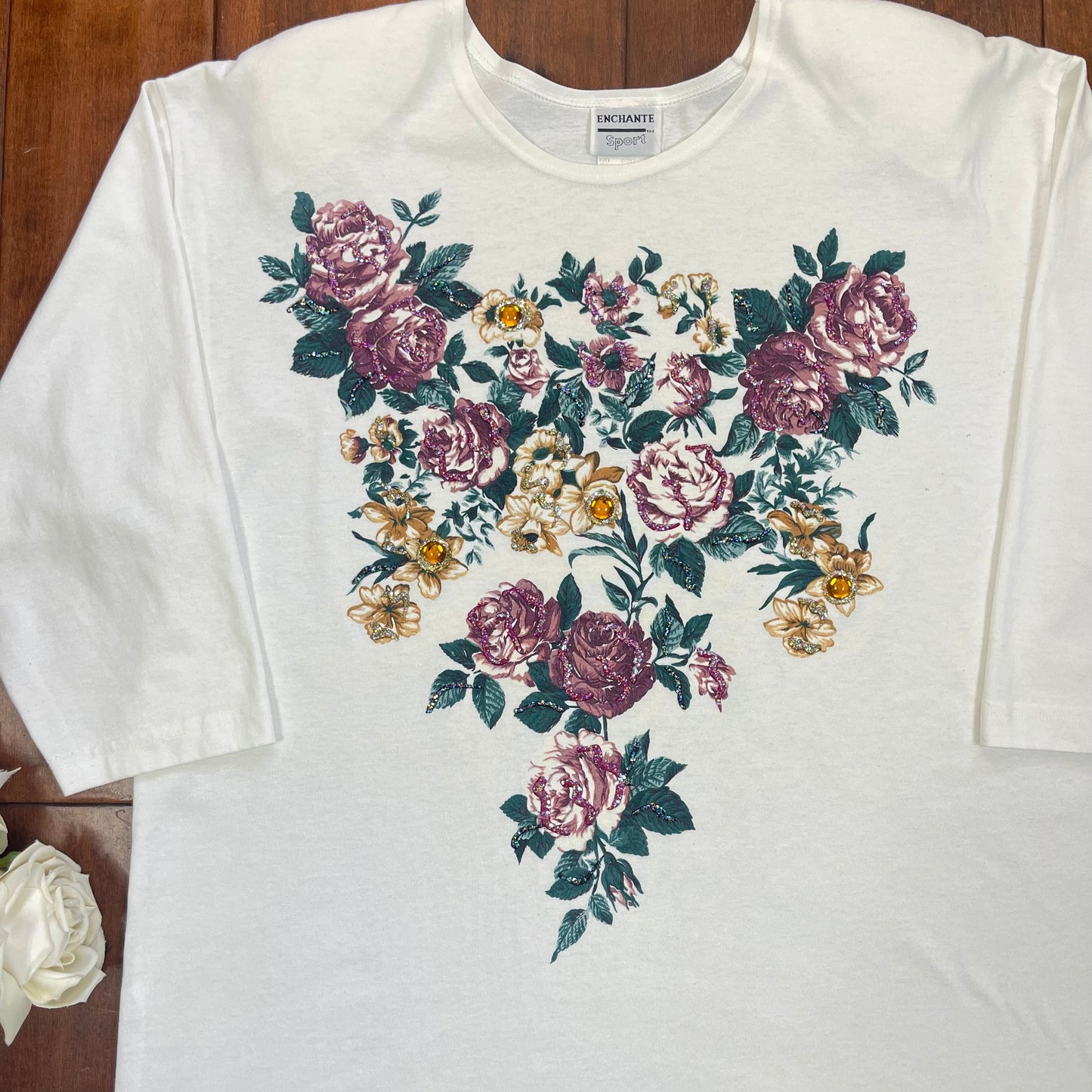VINTAGE 80’S FLORAL LONG SLEEVE TOP