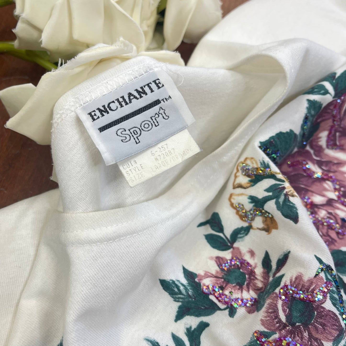 VINTAGE 80’S FLORAL LONG SLEEVE TOP