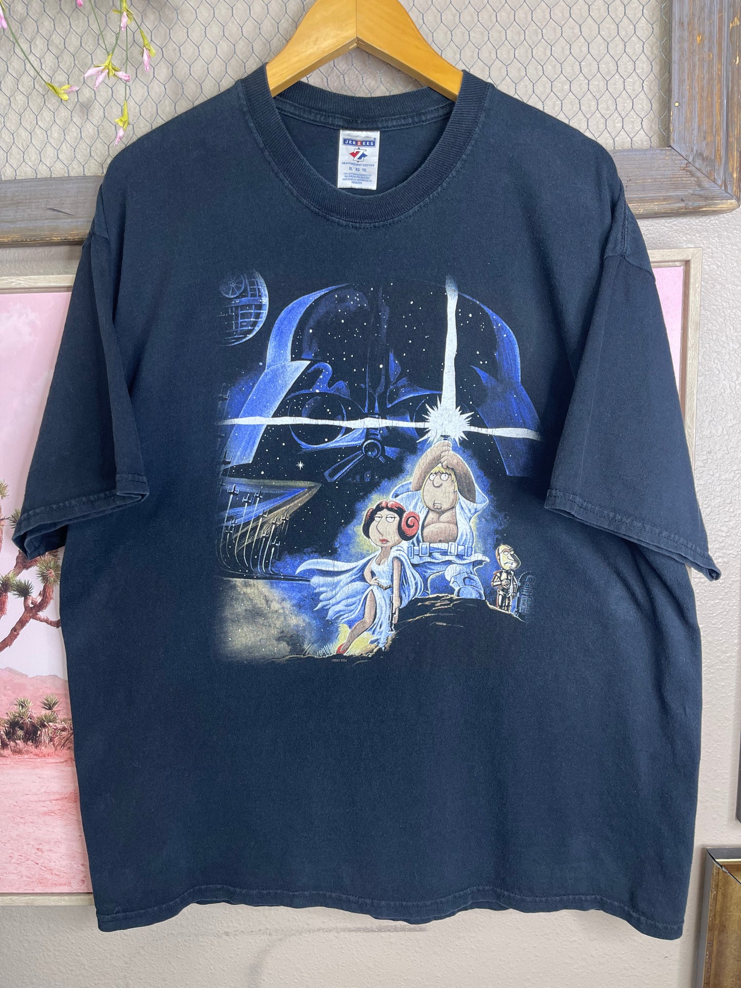 VINTAGE 2007 FAMILY GUY STAR WARS T-SHIRT