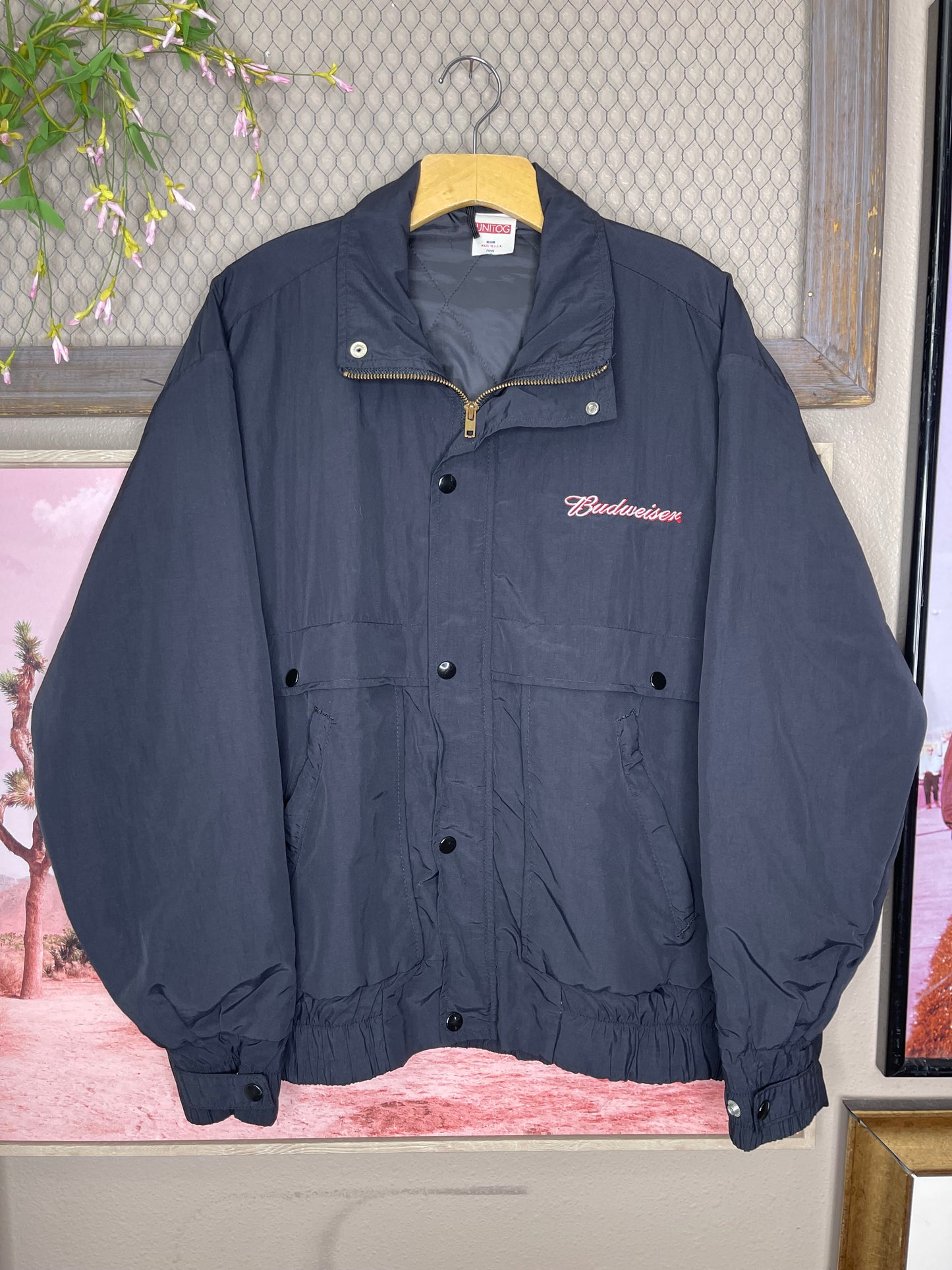 VINTAGE 80’S BUDWEISER UTILITY WORK JACKET