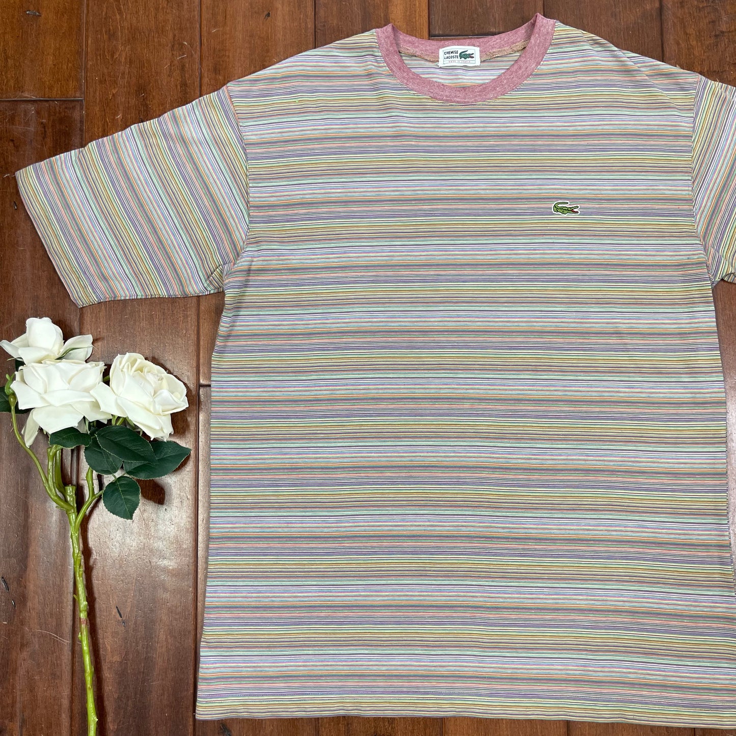 VINTAGE LACOSTE STRIPED T-SHIRT