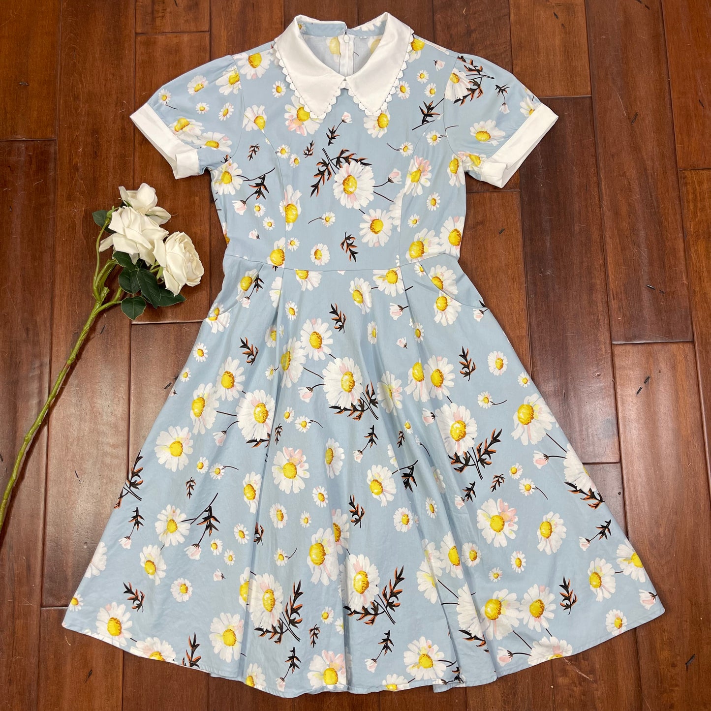 THRIFTED DAISY TWRIL DRESS