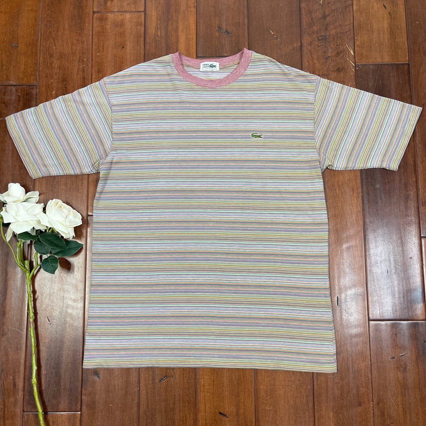 VINTAGE LACOSTE STRIPED T-SHIRT
