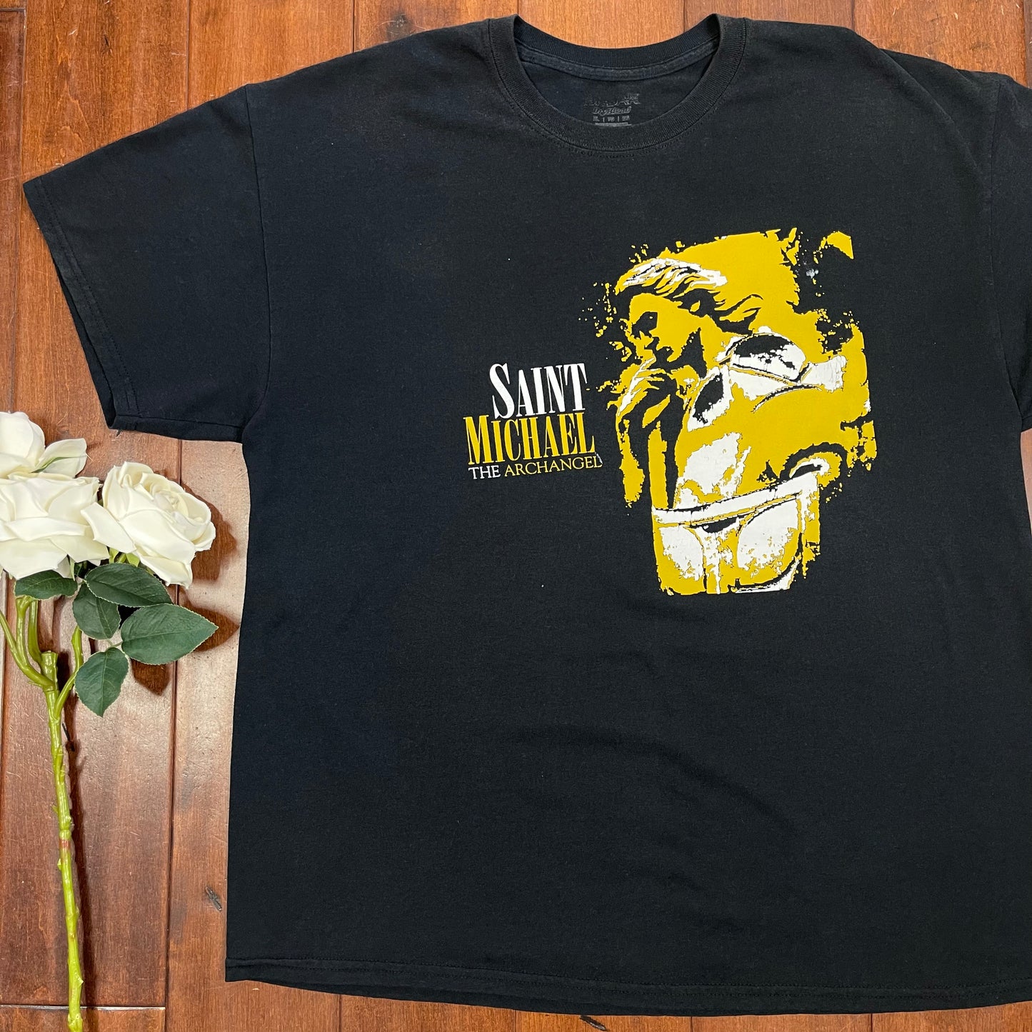THRIFTED SAINT MICHAEL THE ARCHANGEL T-SHIRT