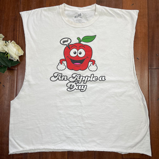 THRIFTED “AN APPLE A DAY” T-SHIRT
