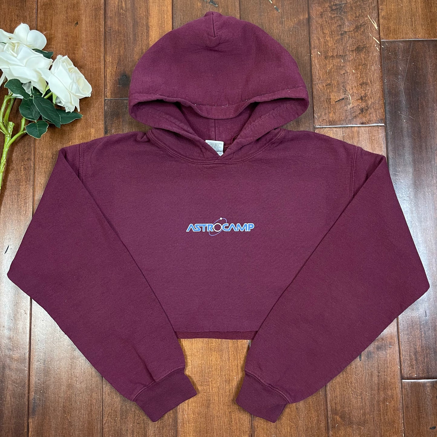 THRIFTED ASTROCAMP CROPPED HOODIE