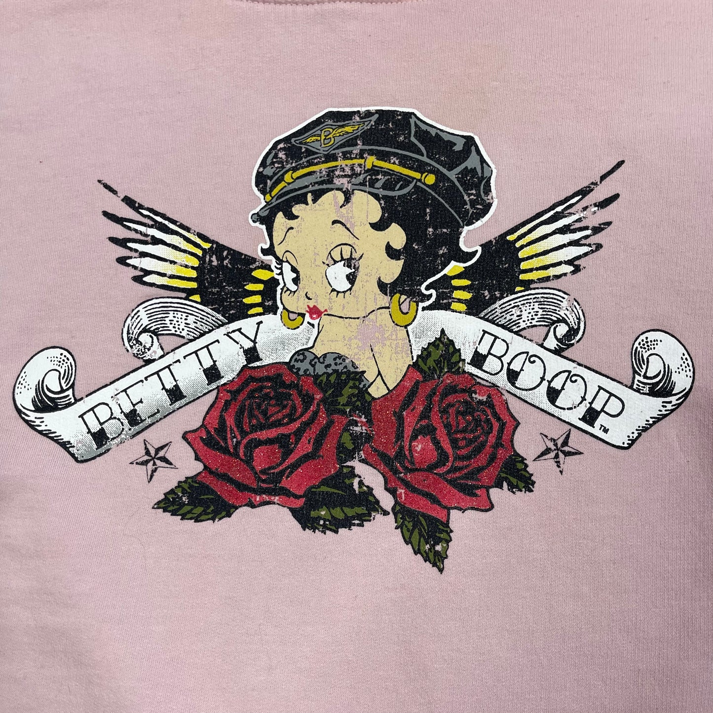 THRIFTED BETTY BOOP CROPPED HOODIE