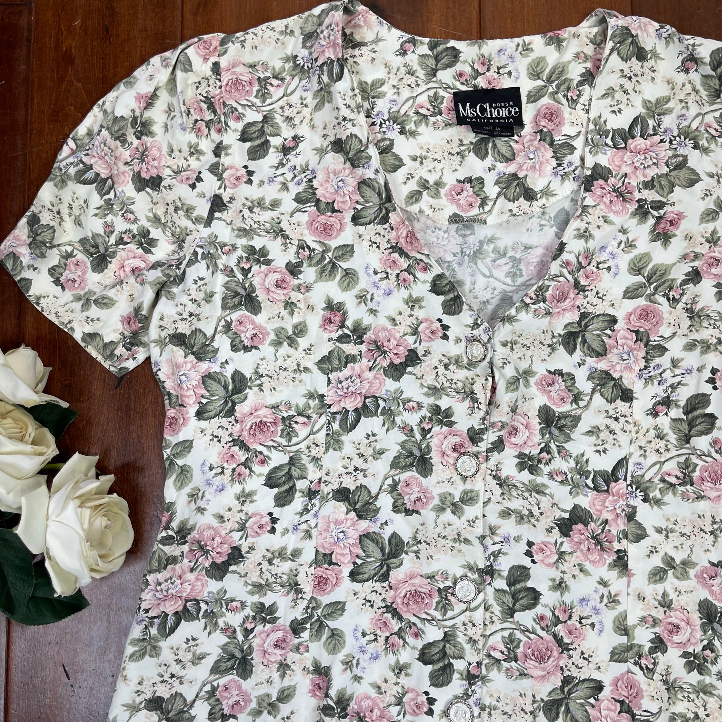 VINTAGE 80’S FLORAL DRESS