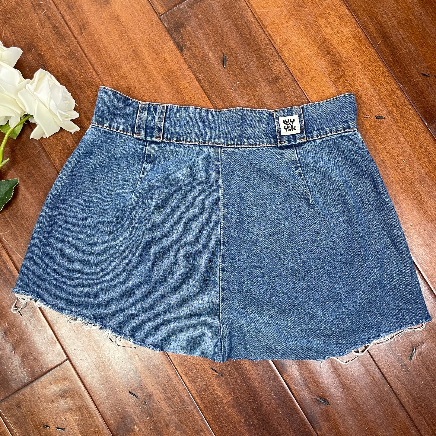THRIFTED Y2K INSPIRED JEAN MINI SKIRT
