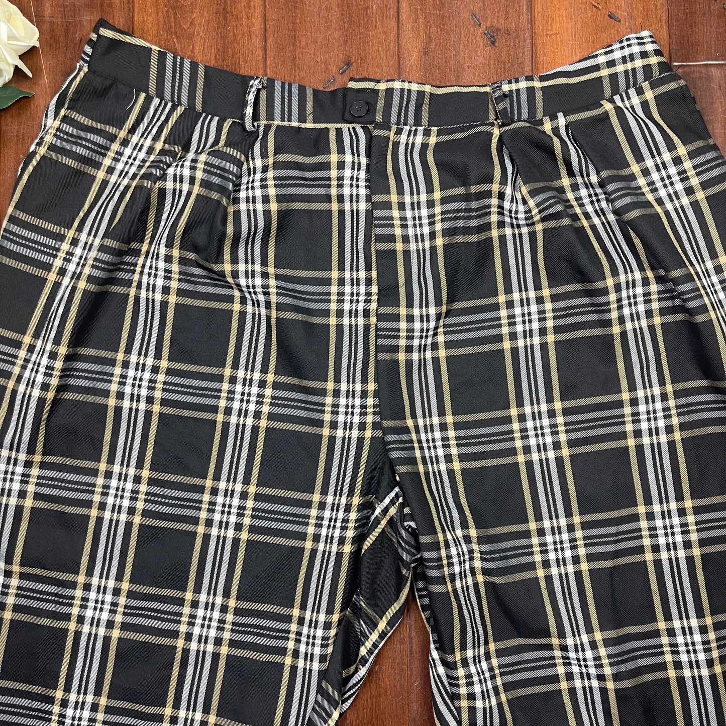 THRIFTED PLAID PANTS