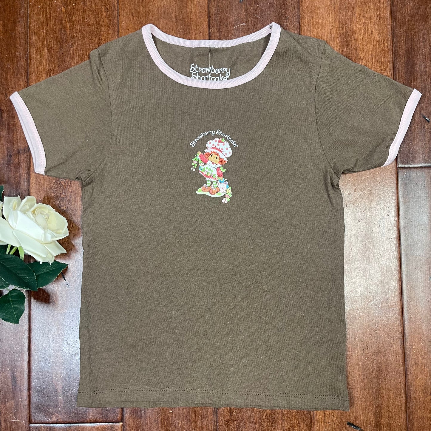THRIFTED STRAWBERRY SHORTCAKE BABY TEE