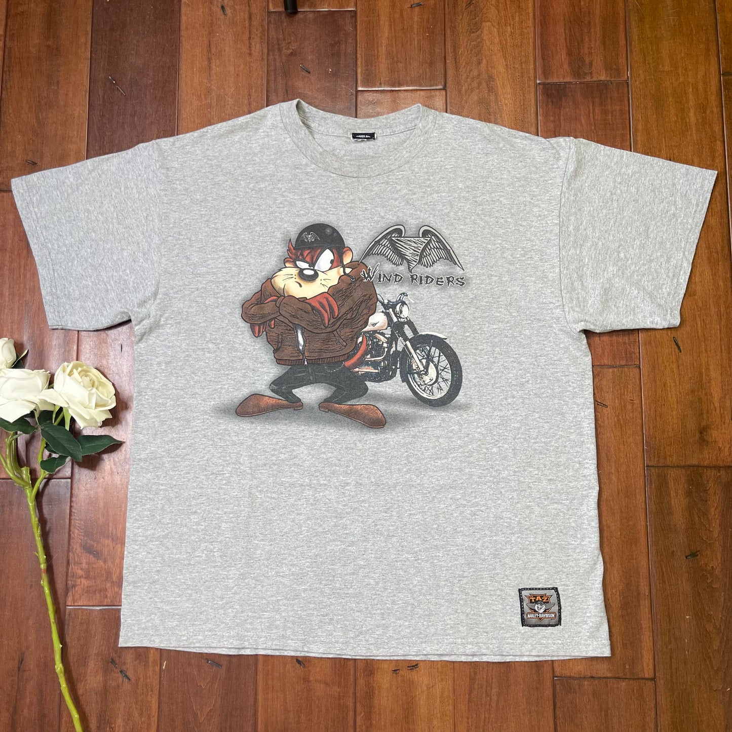 VINTAGE LOONEY TUNES TAZ HARLEY DAVIDSON T-SHIRT