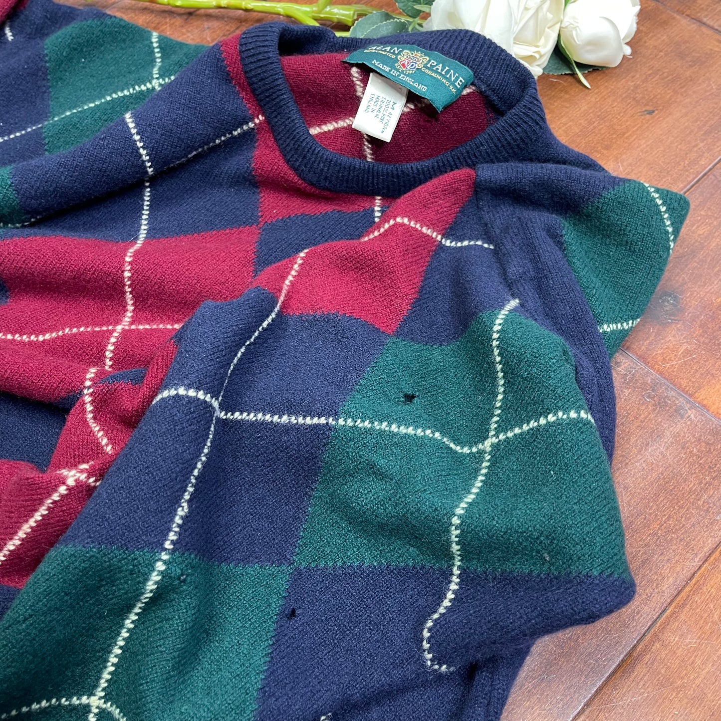 VINTAGE 80’S ARGYLE SWEATER