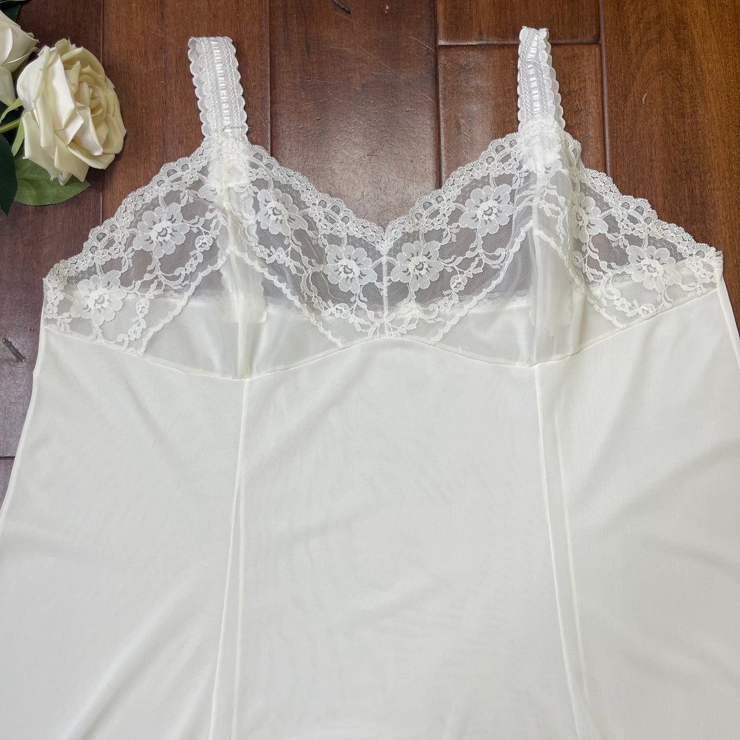 VINTAGE WHITE SLIP DRESS