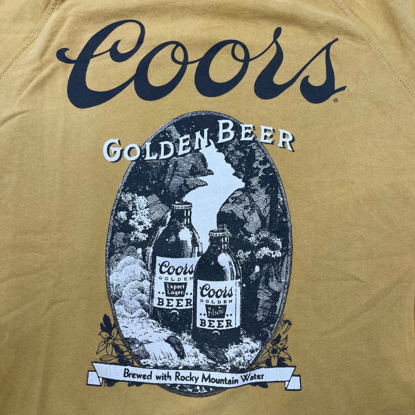 THRIFTED COORS GOLDEN BEER LUCKY BRAND SWEATER