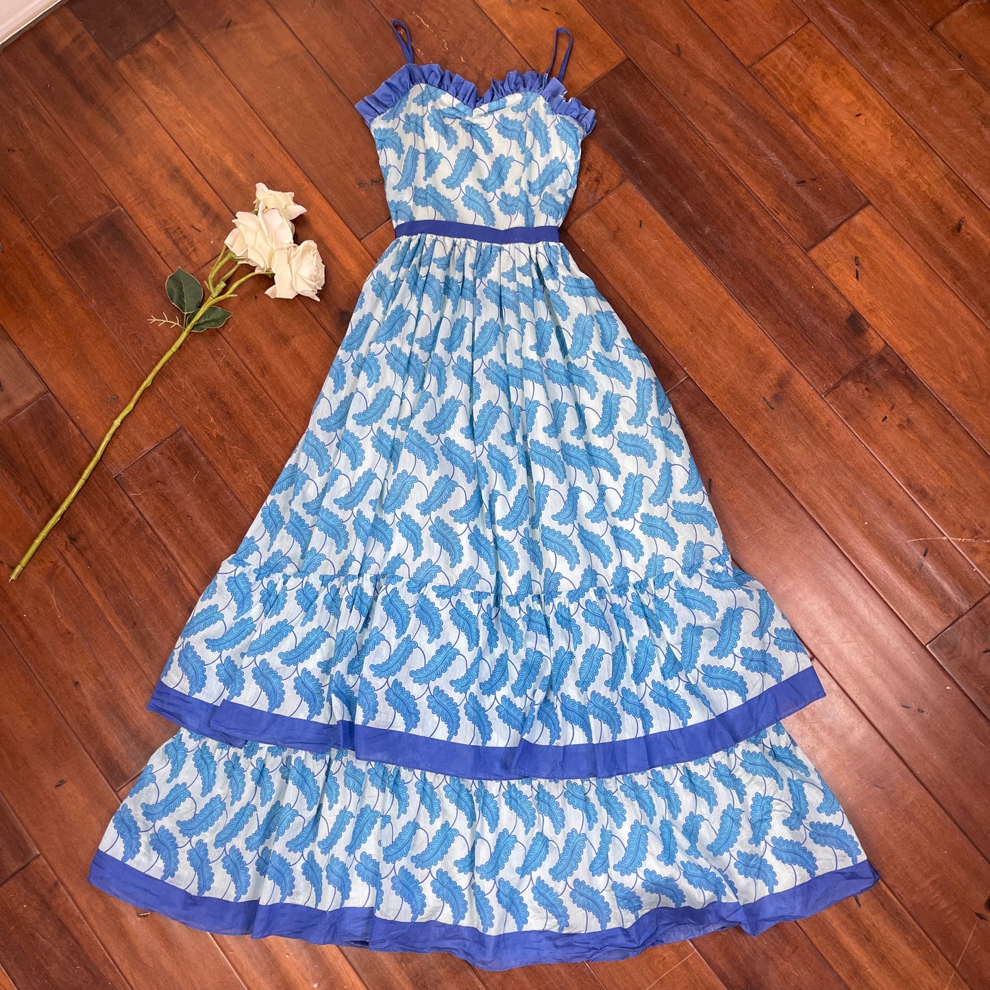 VINTAGE 70’S RUFFLED DRESS