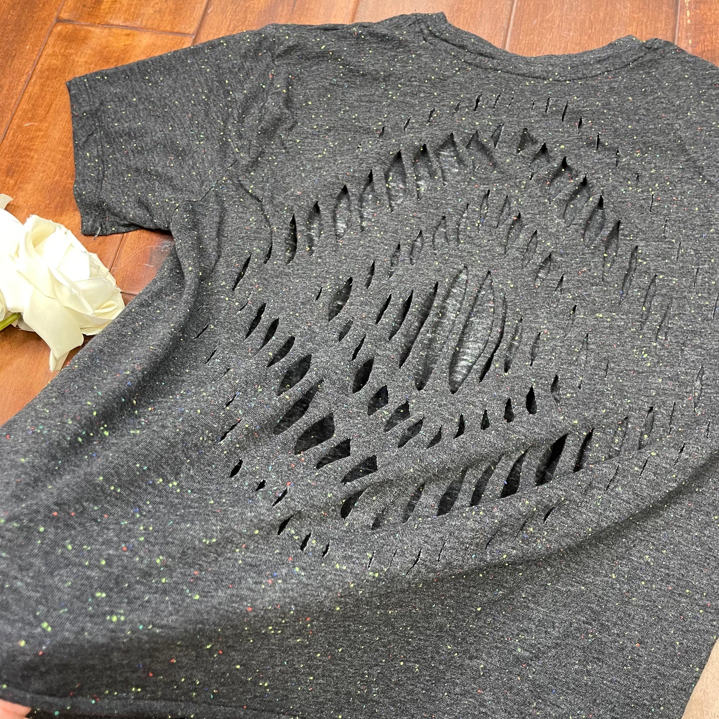 THRIFTED “SPACE JAM” SNIPPED SHIRT