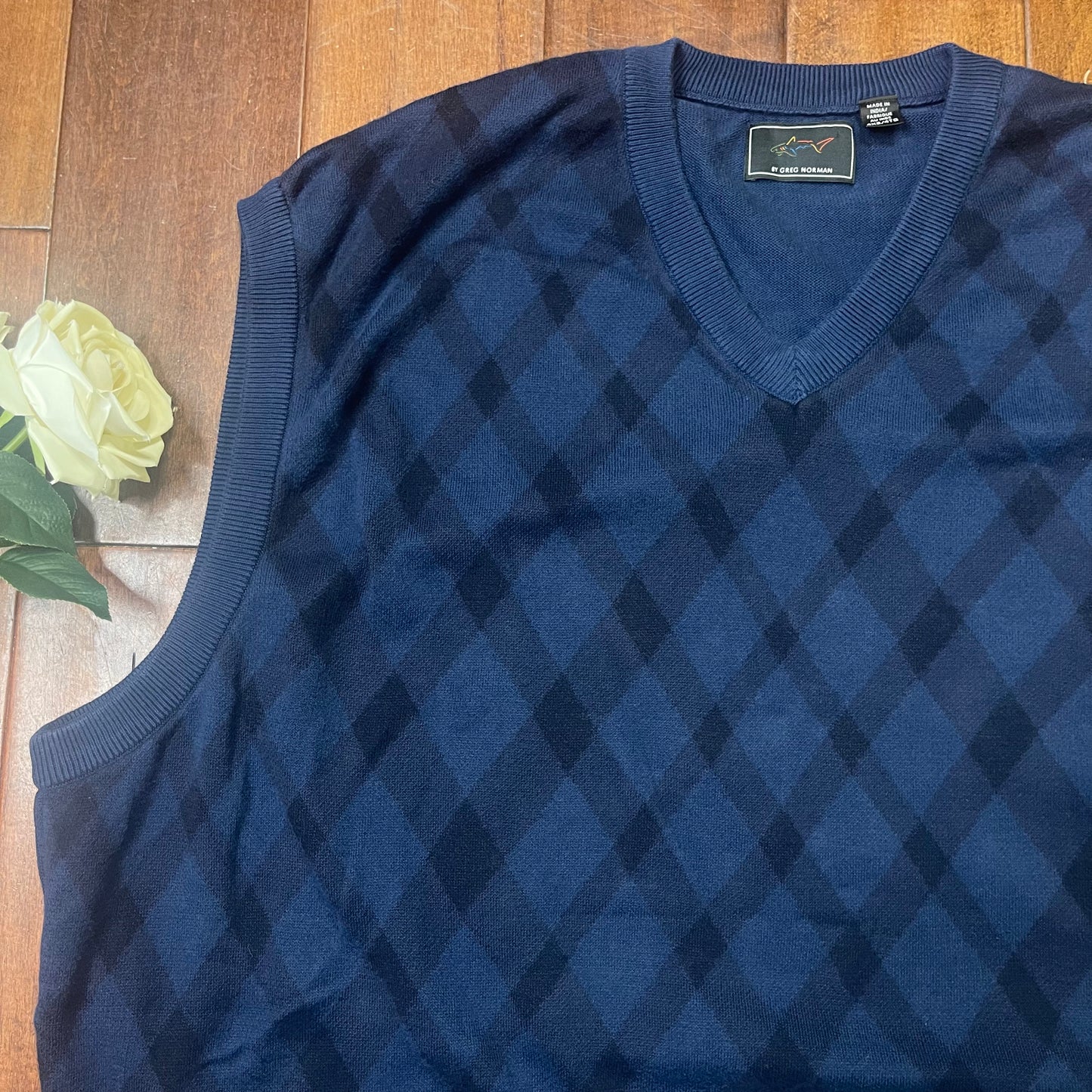 THRIFTED GREG NORMAN SWEATER VEST