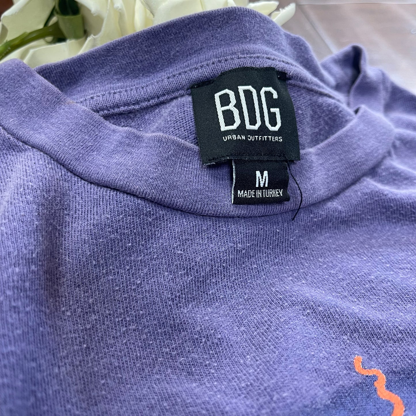 THRIFTED “LET ENVY BE ABSENT” BDG BOXED TEE