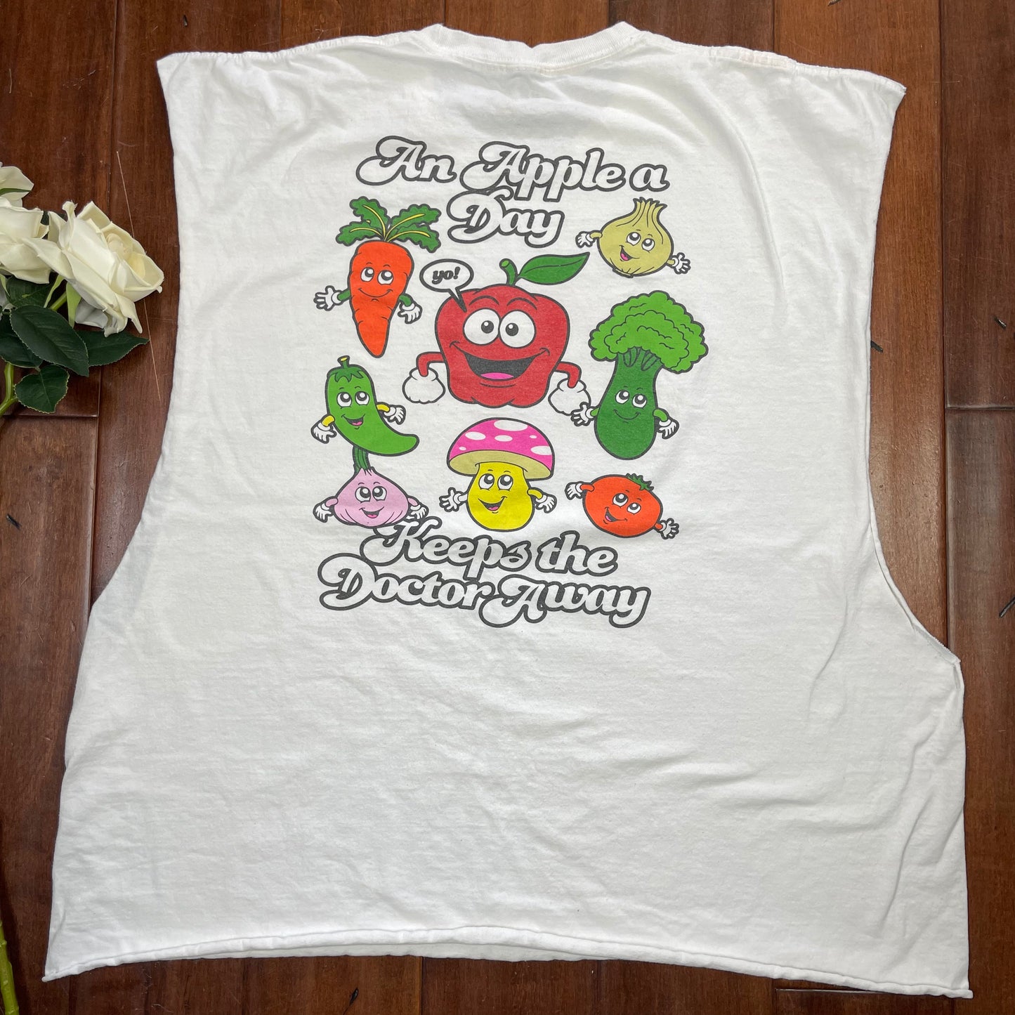 THRIFTED “AN APPLE A DAY” T-SHIRT