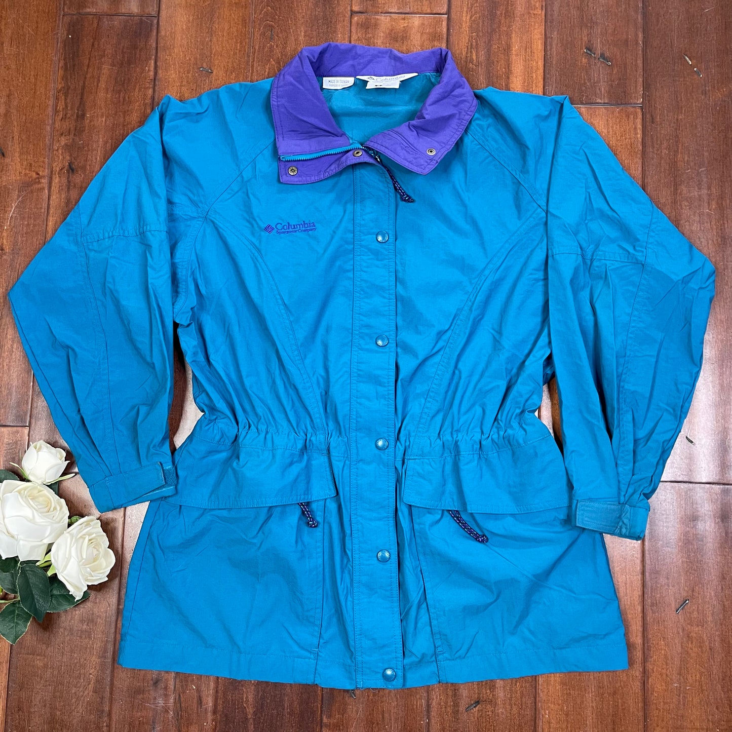 VINTAGE COLUMBIA ZIP-UP WINDBREAKER