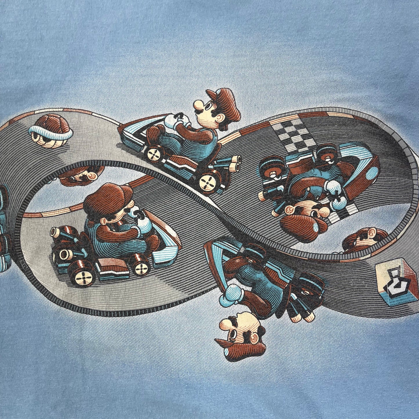 THRIFTED MARIO CART CUT-UP TEE