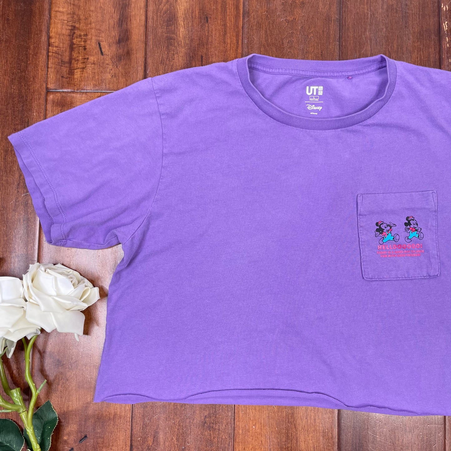THRIFTED MICKEY & MINNIE CUT-UP TEE
