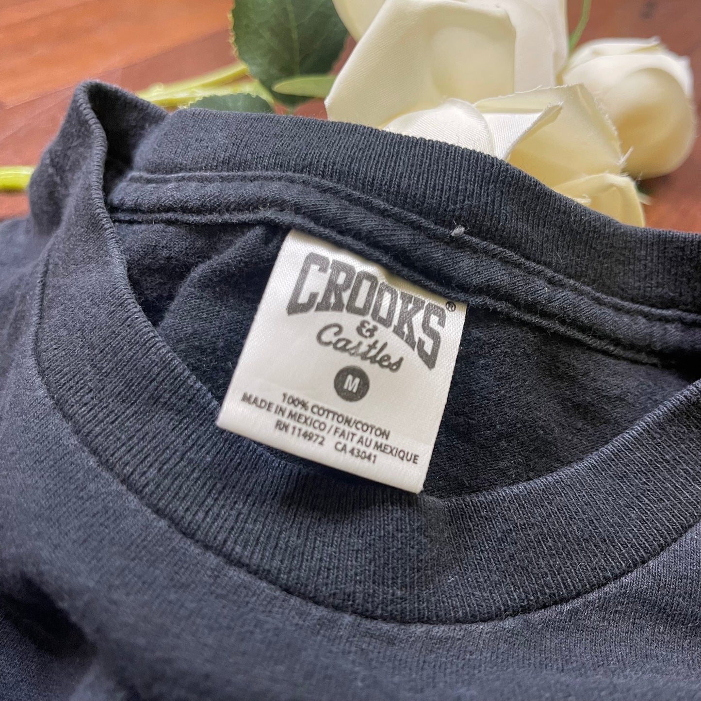 THRIFTED “FAMILY FIRST” CROOKS & CASTLES T-SHIRT