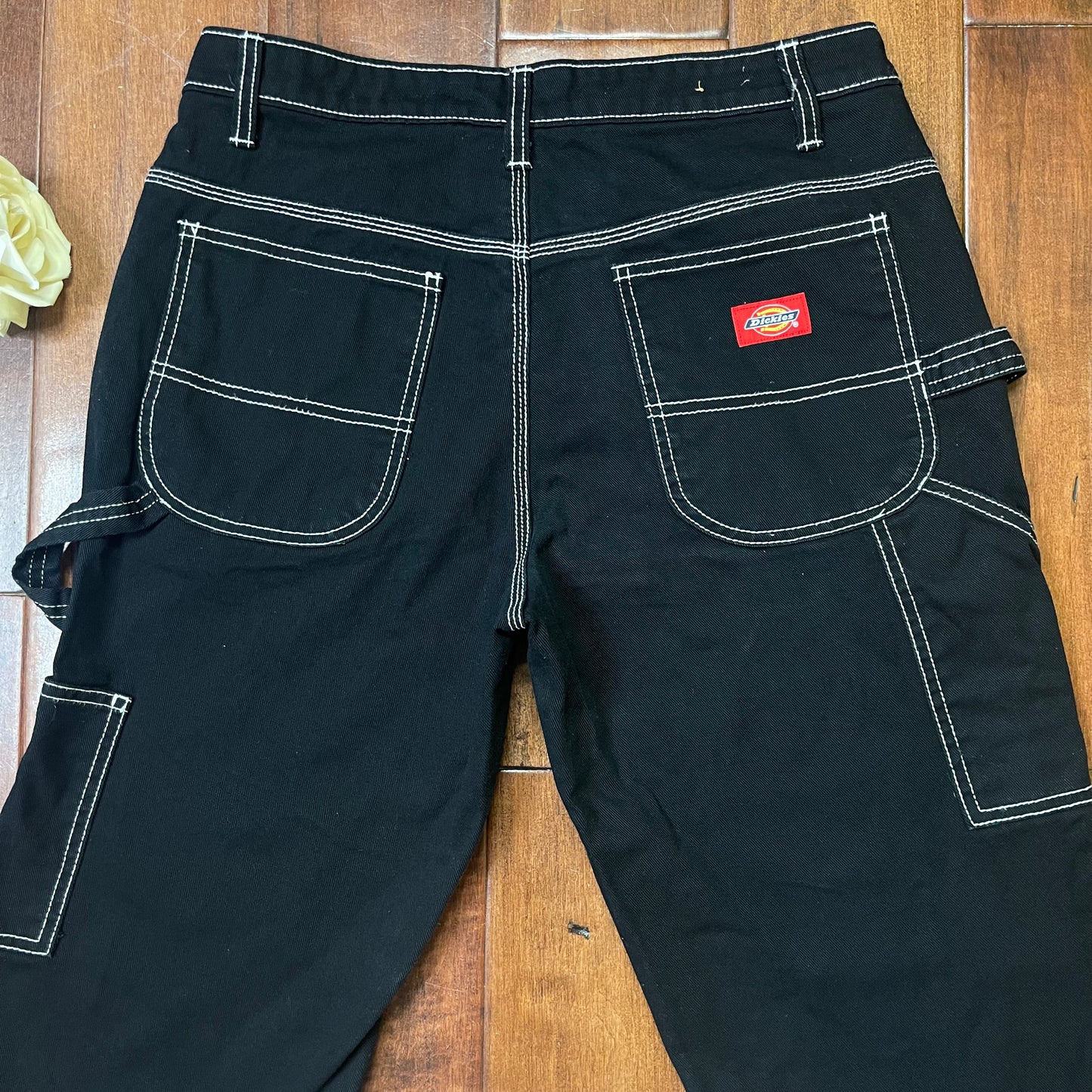THRIFTED DICKIES MID-RISE CARPENTER STYLE STRAIGHT-LEG PANTS
