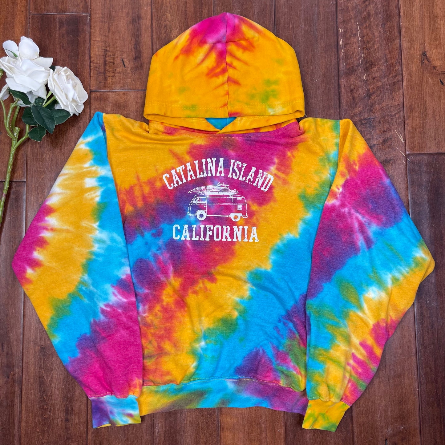THRIFTED CATALINA ISLAND CALIFORNIA HOODIE