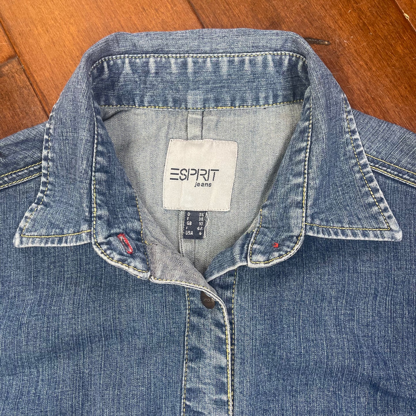 VINTAGE Y2K BUTTON-UP JEAN MINI DRESS