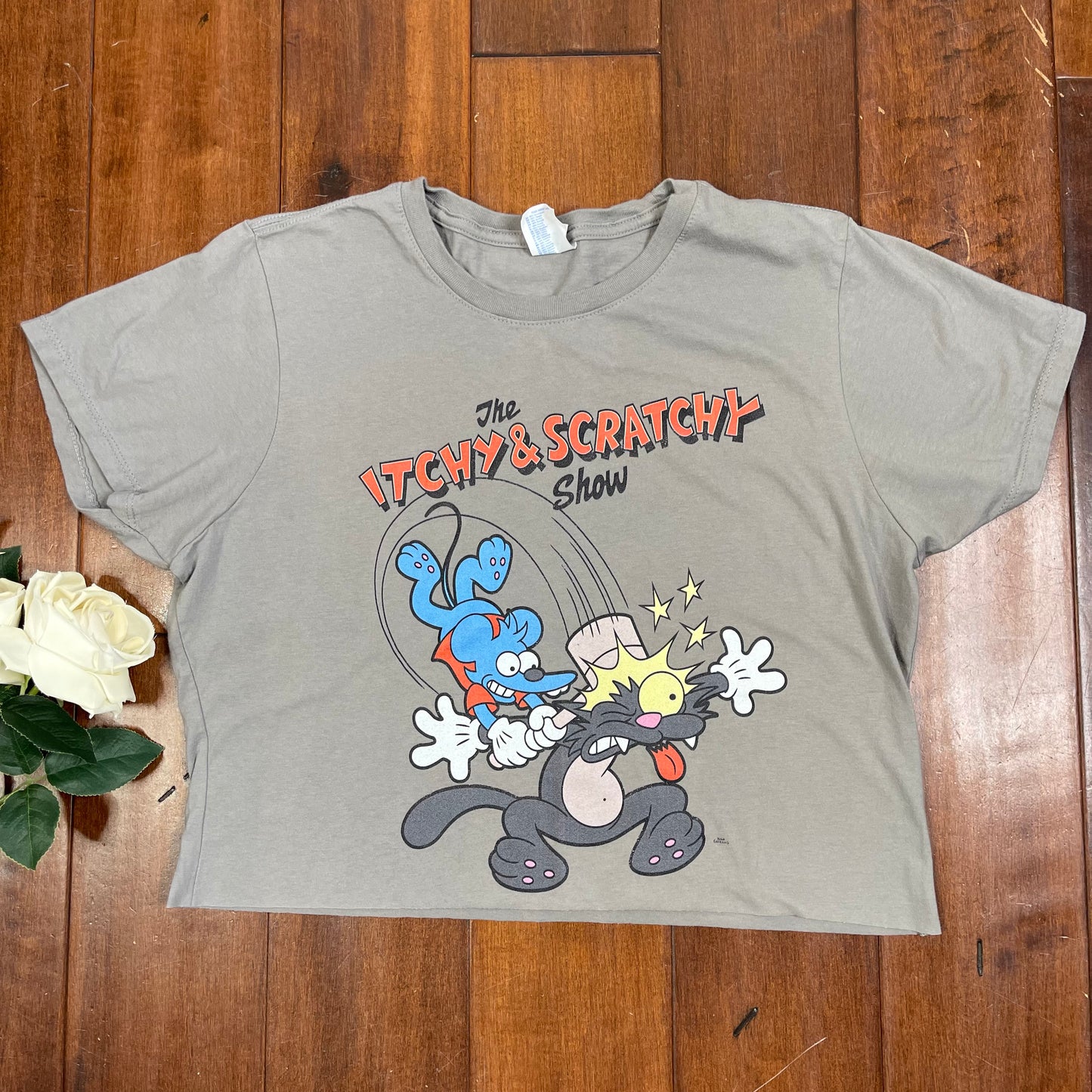 THRIFTED “THE ITCHY & SCRATCHY SHOW” CUT-UP TEE