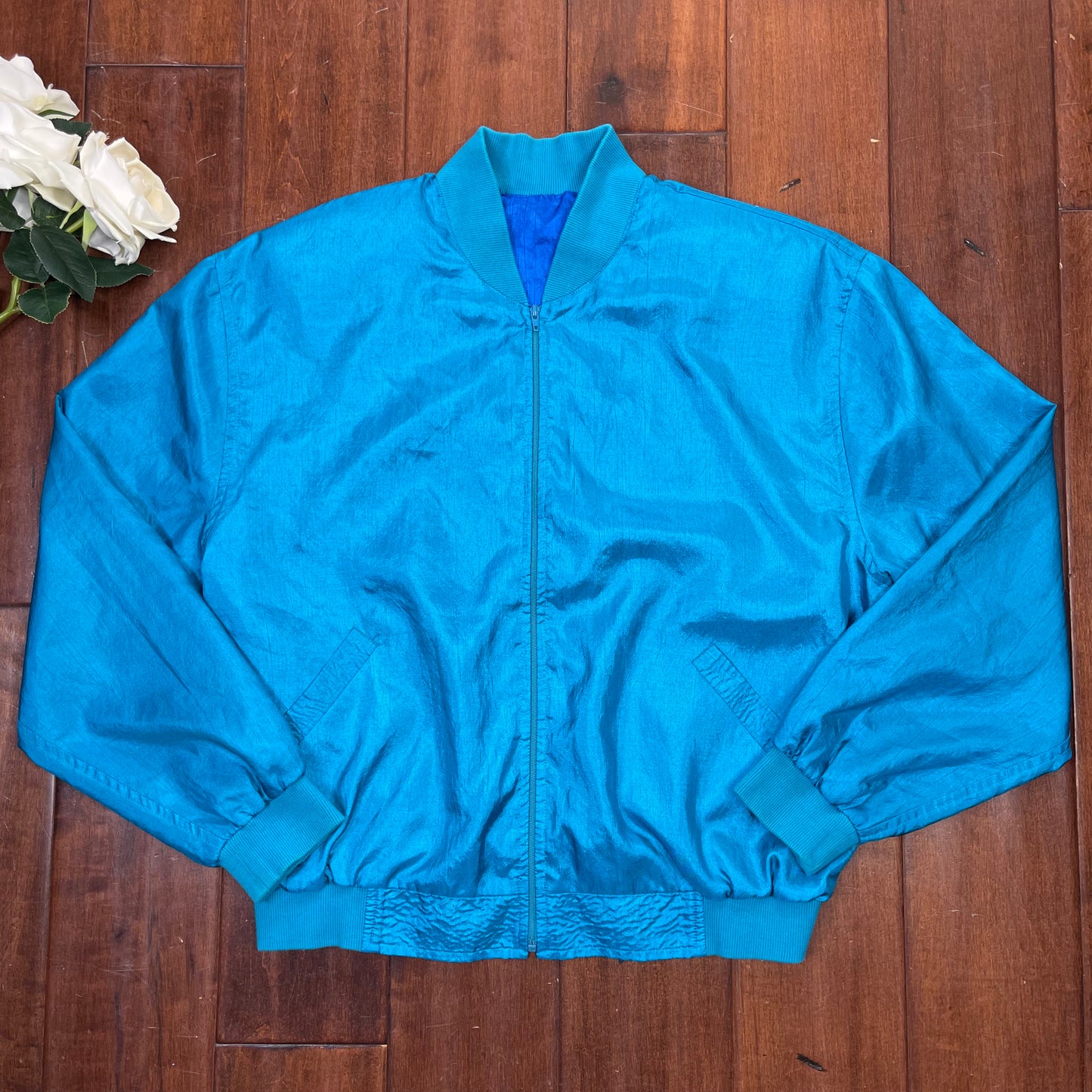 VINTAGE 80’S WINDBREAKER ZIP-UP JACKET