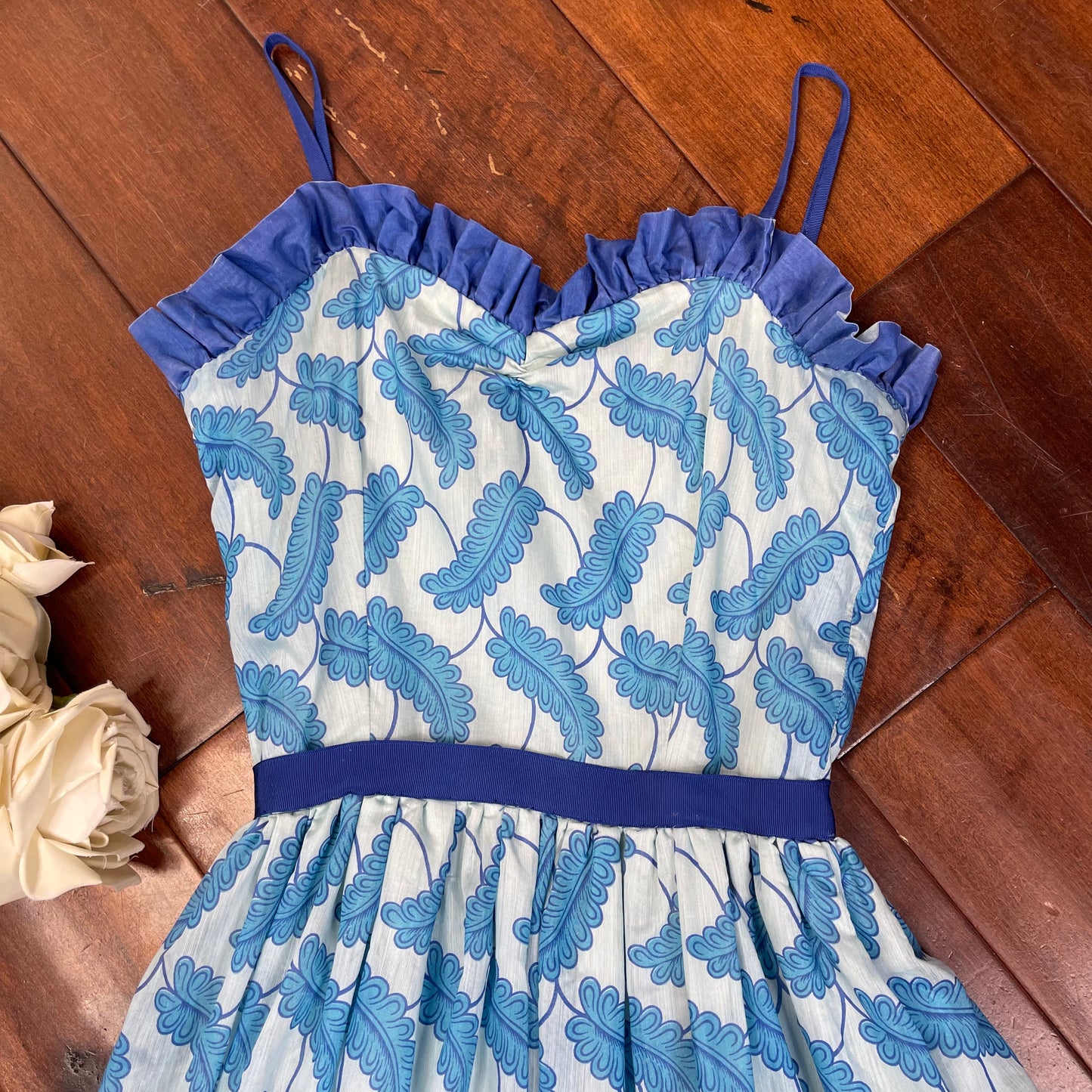 VINTAGE 70’S RUFFLED DRESS