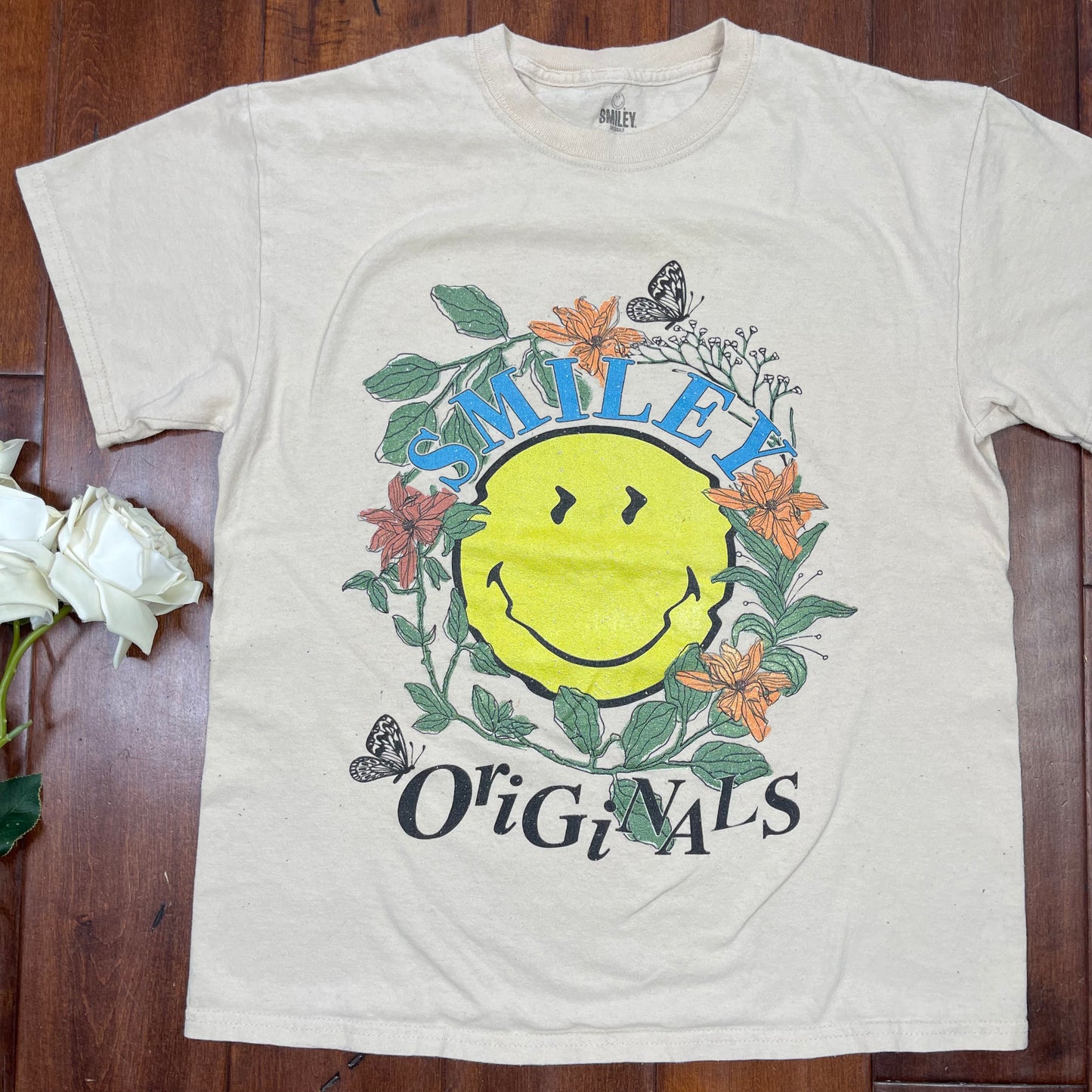 THRIFTED “SMILEY” T-SHIRT