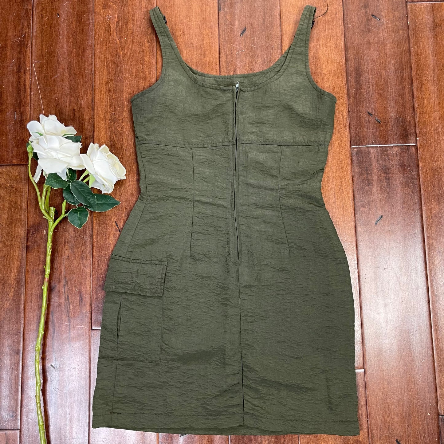 VINTAGE 90’S BUCKLE STRAP MINI DRESS