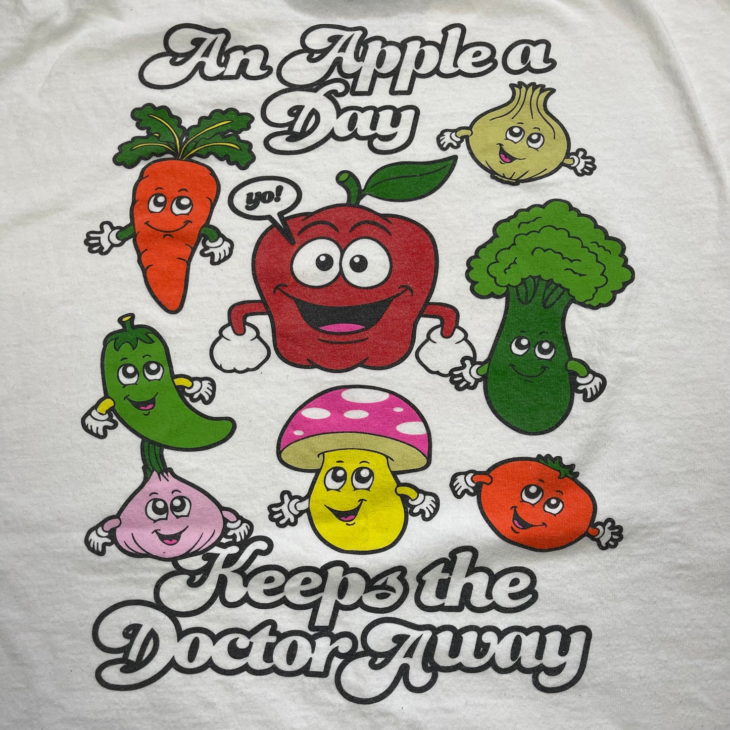 THRIFTED “AN APPLE A DAY” T-SHIRT