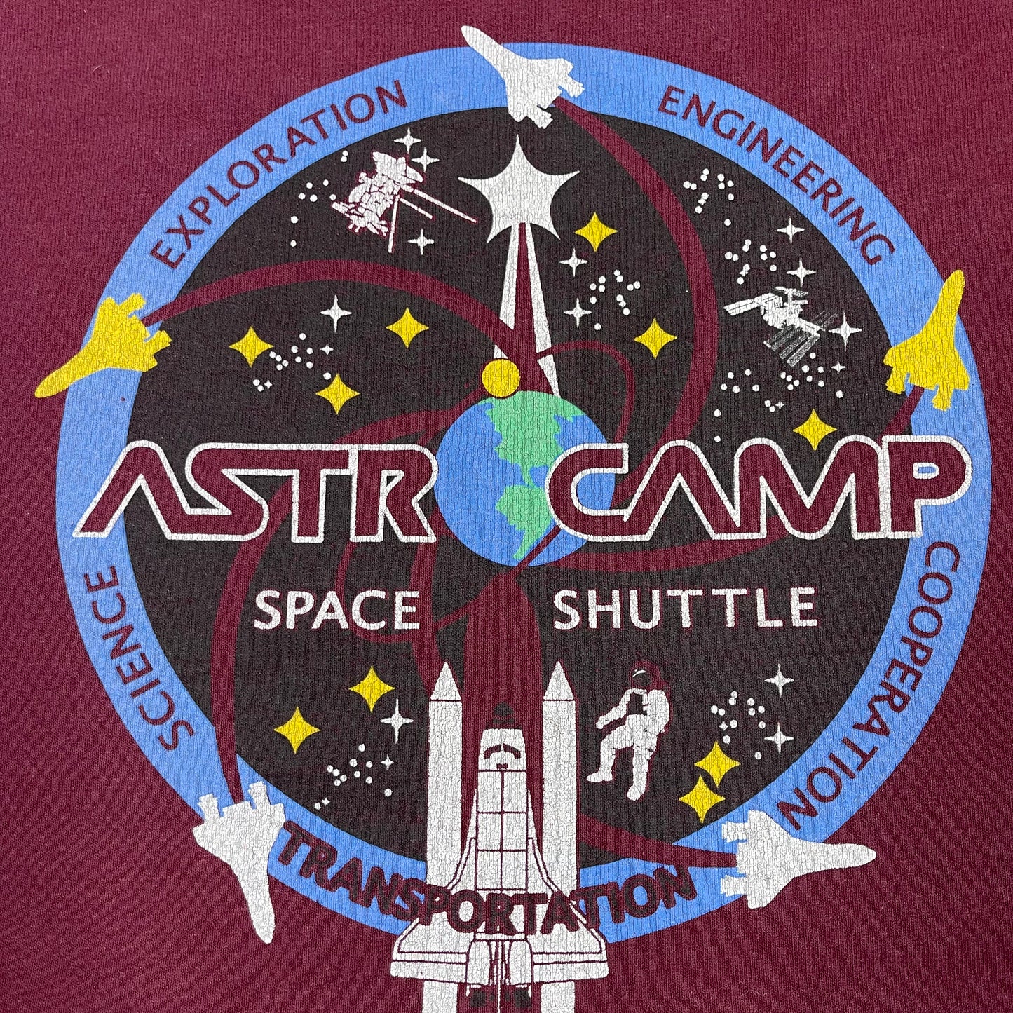 THRIFTED ASTROCAMP CROPPED HOODIE