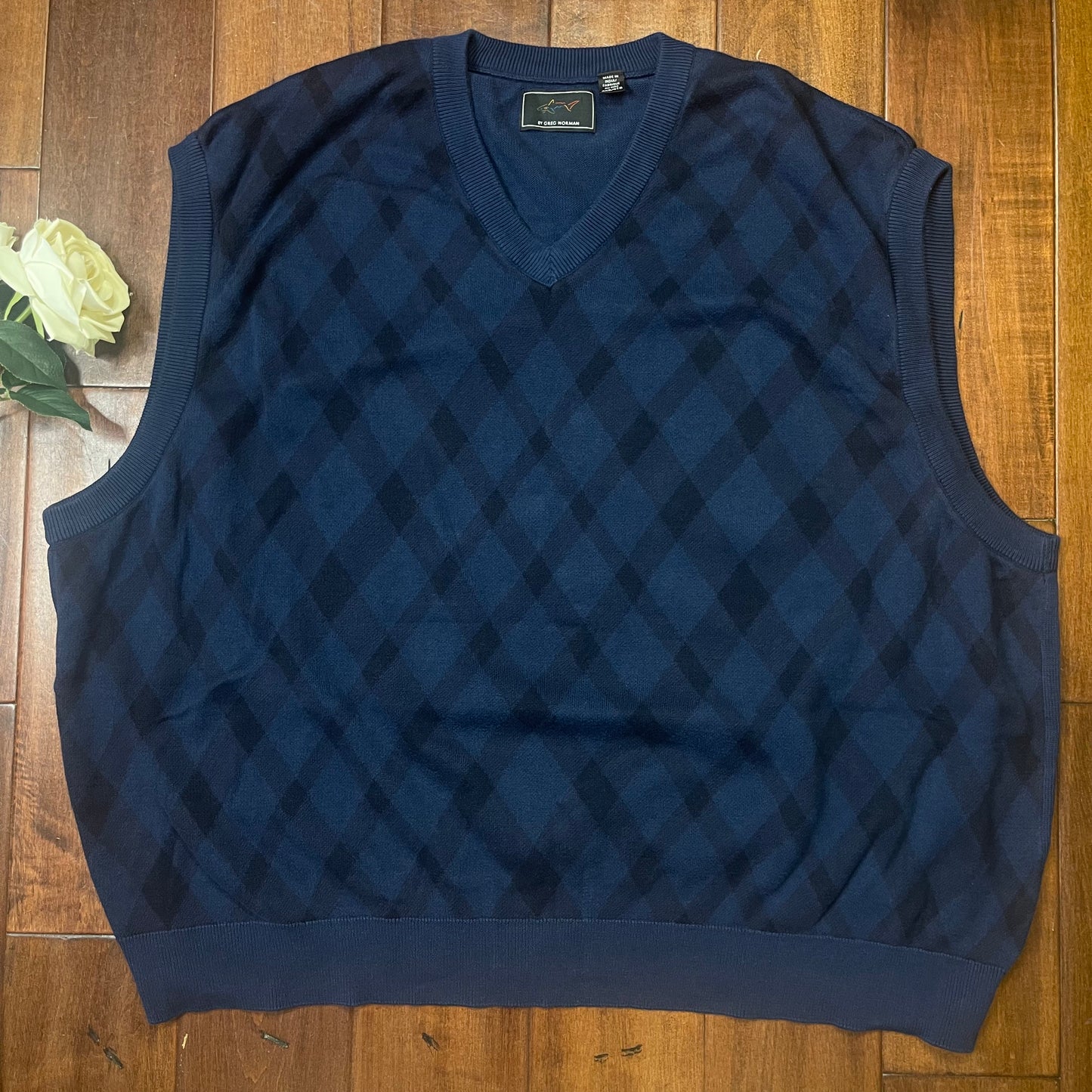 THRIFTED GREG NORMAN SWEATER VEST