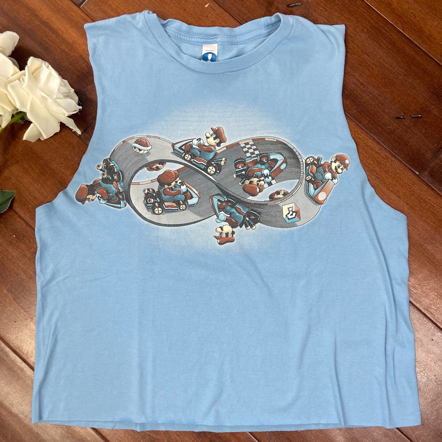 THRIFTED MARIO CART CUT-UP TEE