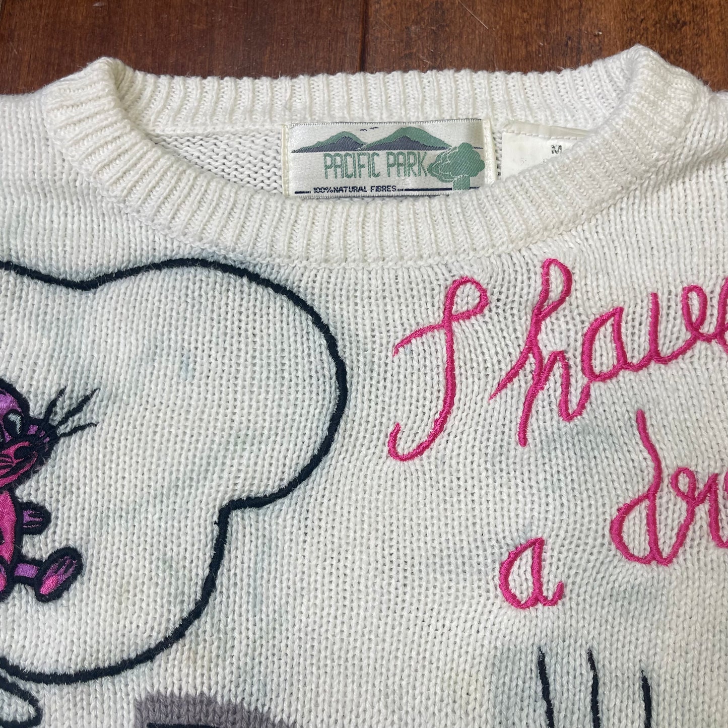VINTAGE “I HAVE A DREAM” KITTY KNIT SWEATER
