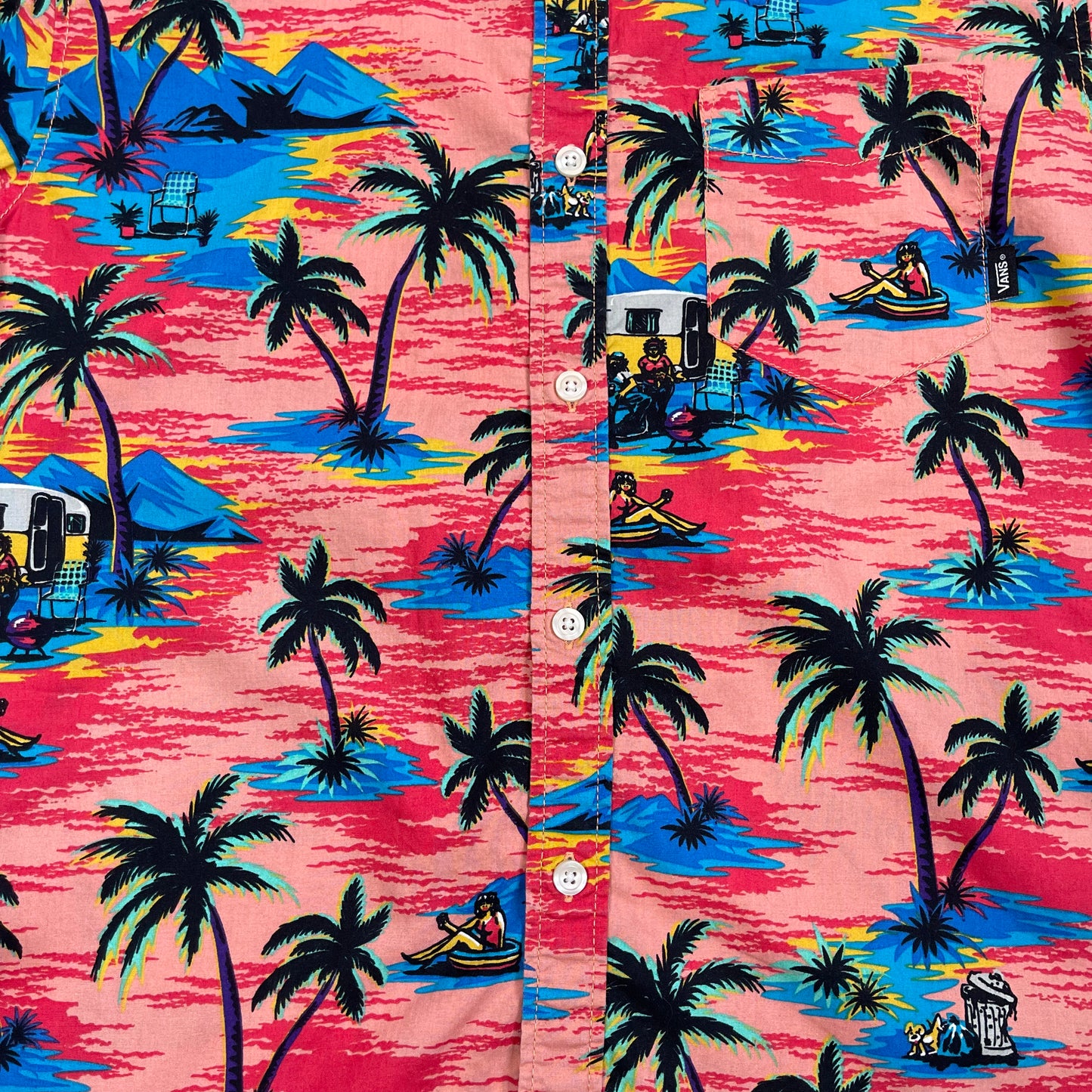 THRIFTED VANS VACATION BUTTON-UP